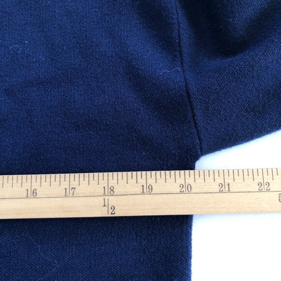 Truth Navy Blue Cardigan with White Trim Size Medium - Picture 8 of 10
